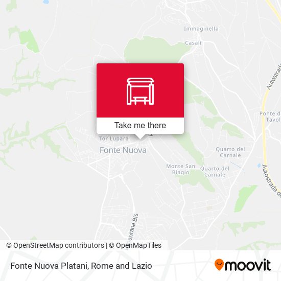 Fonte Nuova Platani map