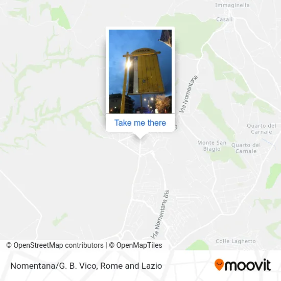 Nomentana/G. B. Vico map