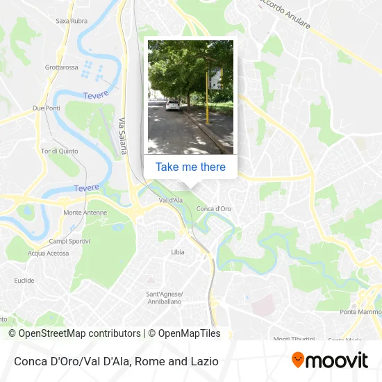 Conca D'Oro/Val D'Ala map