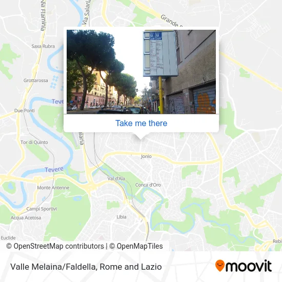 Valle Melaina/Faldella map