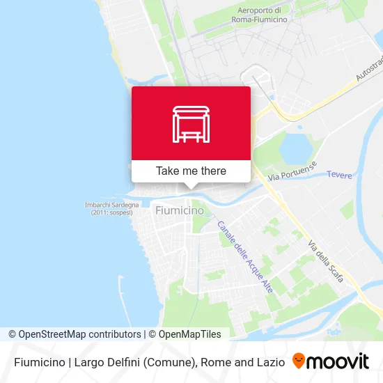 Fiumicino | Delfini Square (City Hall) map
