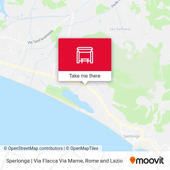 Sperlonga | Via Flacca Via Marne map