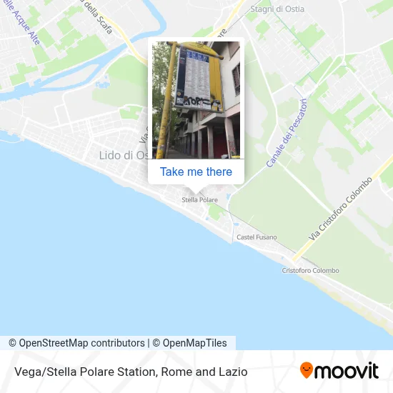 Vega/Stella Polare Station map