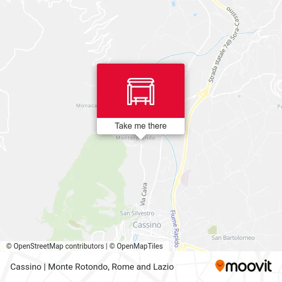 Cassino | Monte Rotondo map