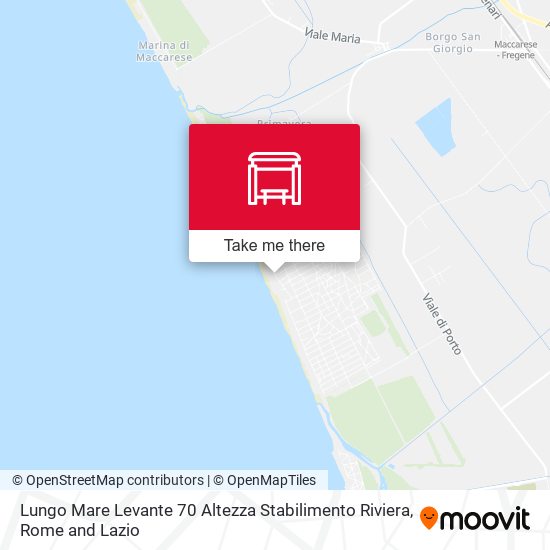 Lungo Mare Levante 70  Altezza Stabilimento Riviera map