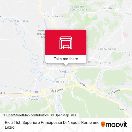 Rieti | Princess of Naples High School map