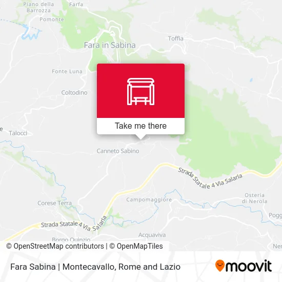 Fara Sabina | Montecavallo map
