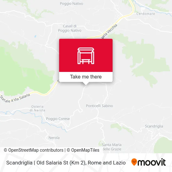 Scandriglia | Old Salaria St (Km 2) map