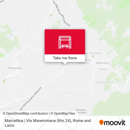 Marcellina | Maremmana Road (Km 24) map