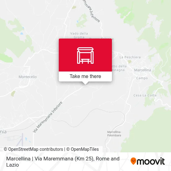 Marcellina | Maremmana Road (Km 25) map