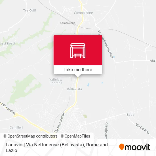 Lanuvio | Via Nettunense (Bellavista) map