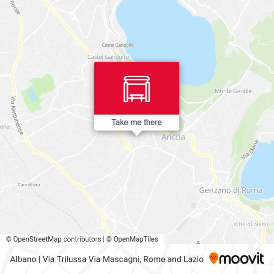 Albano | Trilussa Street Mascagni Street map