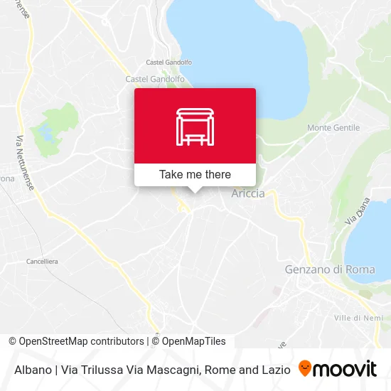 Albano | Trilussa Street Mascagni Street map