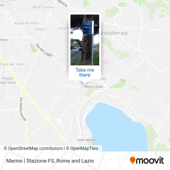 Marino | Railway Station map