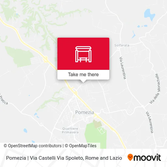 Pomezia | Via Castelli Via Spoleto map