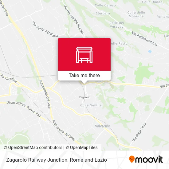 Zagarolo Railway Junction map