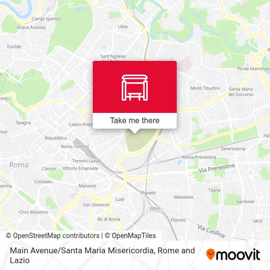 Main Avenue / Santa Maria Misericordia map