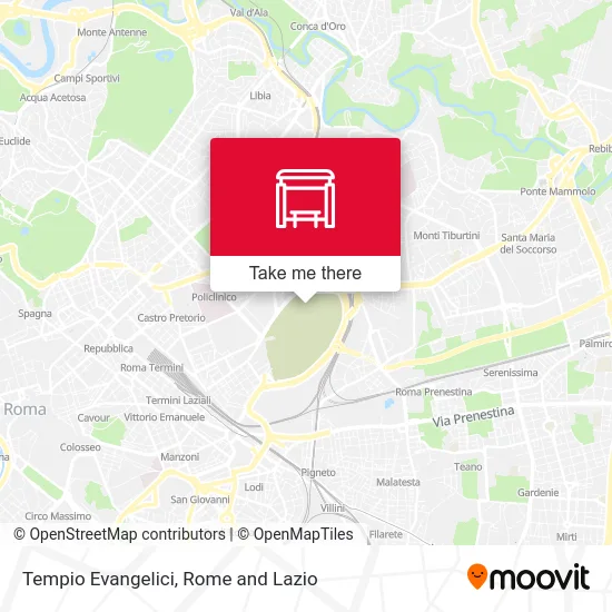 Evangelical Temple map