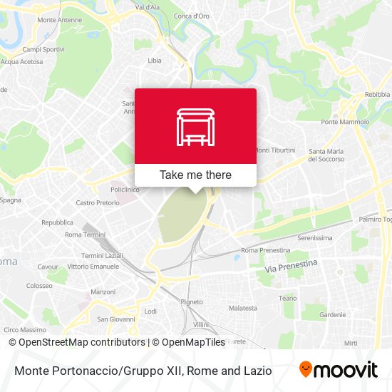 Monte Portonaccio/Gruppo XII map