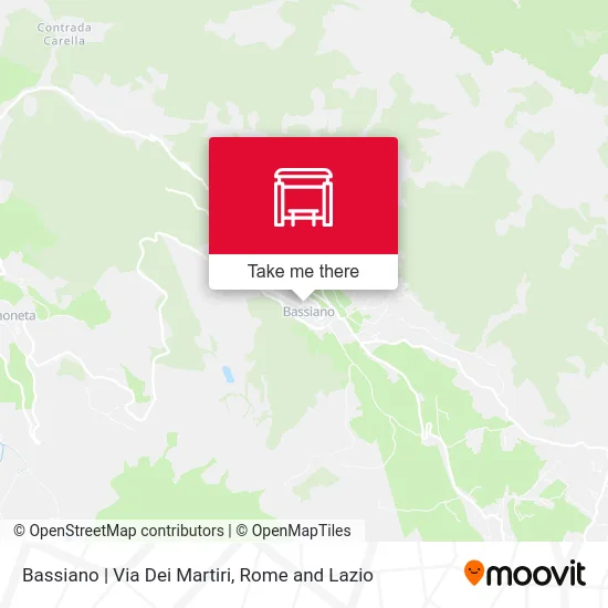 Bassiano | Via Dei Martiri map