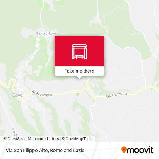 Via San Filippo Alto map