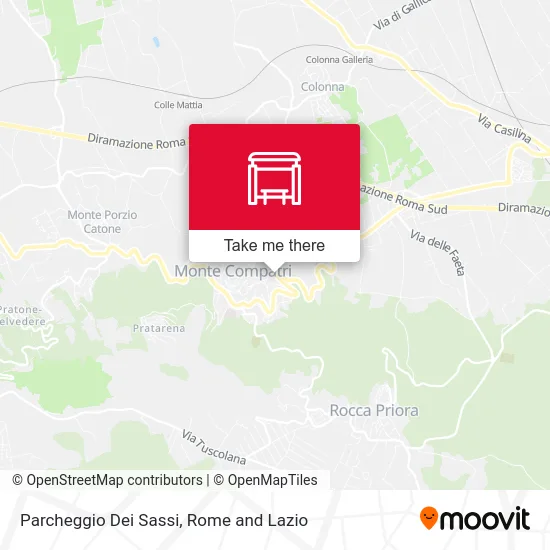 Parcheggio Dei Sassi map