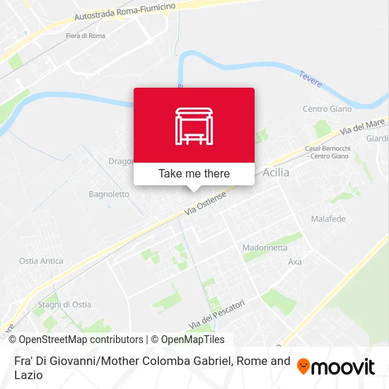 Fra' Di Giovanni / Mother Colomba Gabriel map