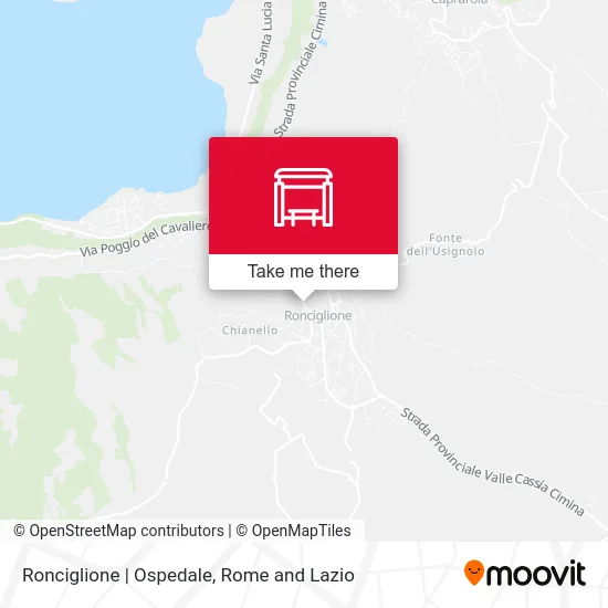 Ronciglione via Hospital map