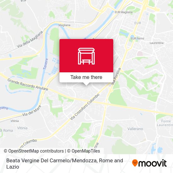 Beata Vergine Del Carmelo / Mendozza map