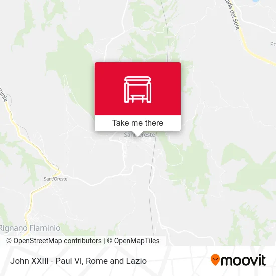 John XXIII - Paul VI map