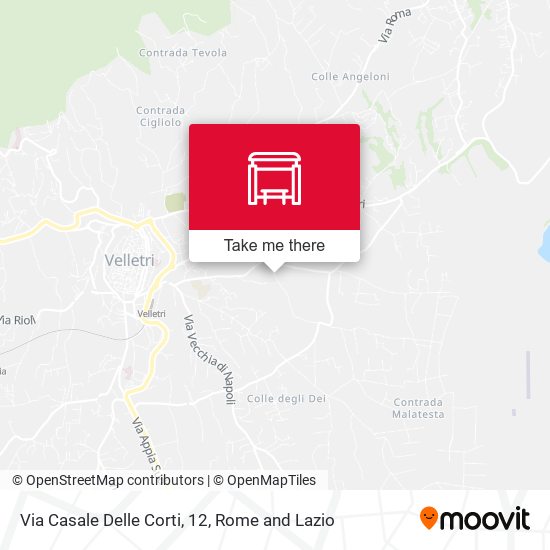 Via Casale Delle Corti, 12 map