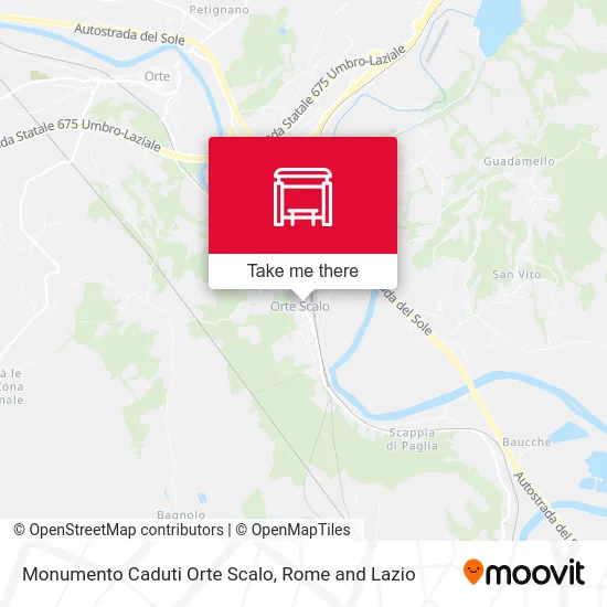 Monumento Caduti Orte Scalo map