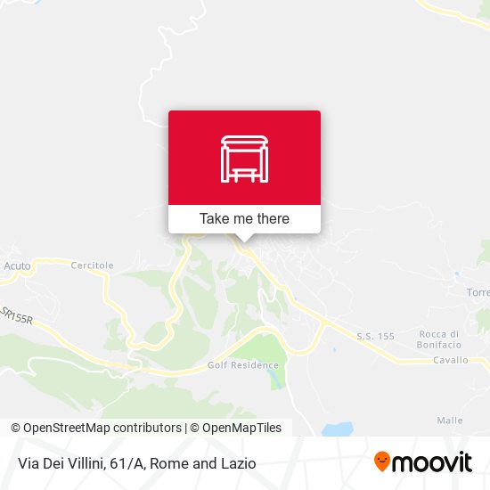 Via Dei Villini, 61/A map
