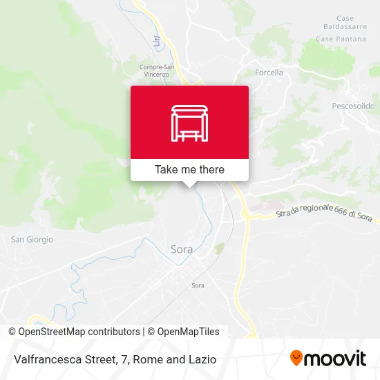 Valfrancesca Street, 7 map