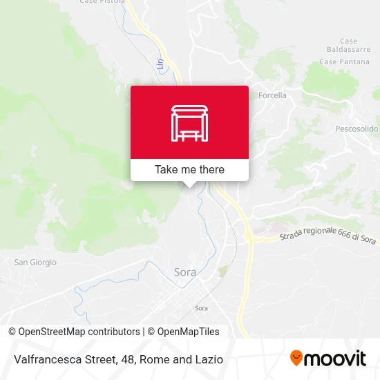 Valfrancesca Street, 48 map