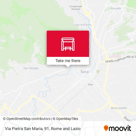 Via Pietra San Maria, 91 map