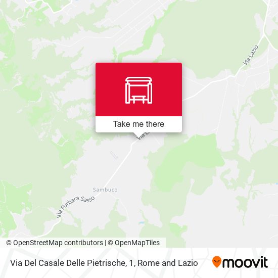 Via Del Casale Delle Pietrische, 1 map