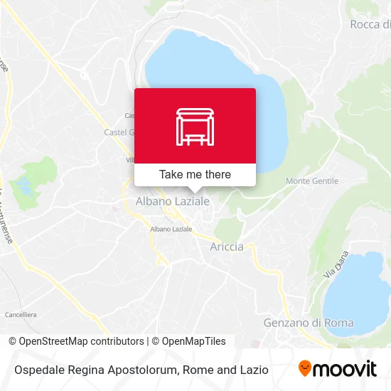 Regina Apostolorum Hospital map