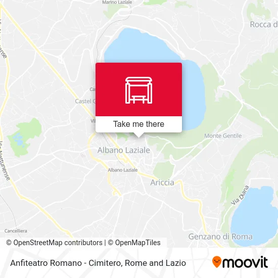 Roman Amphitheater - Cemetery map