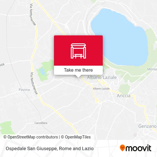 San Giuseppe Hospital map