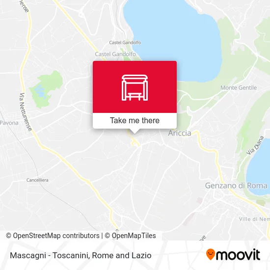 Mascagni - Toscanini map