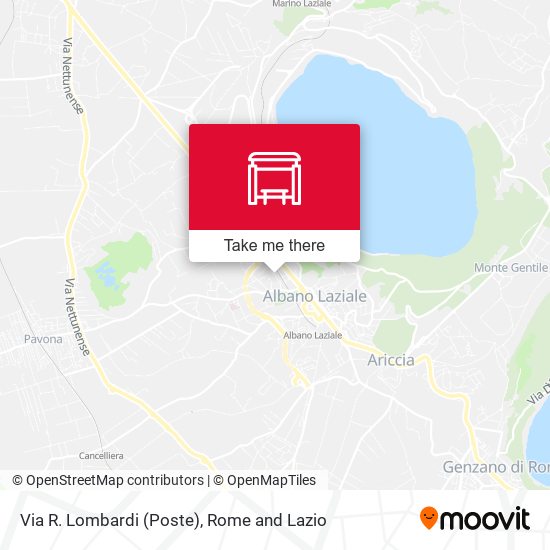 Via R. Lombardi (Poste) map