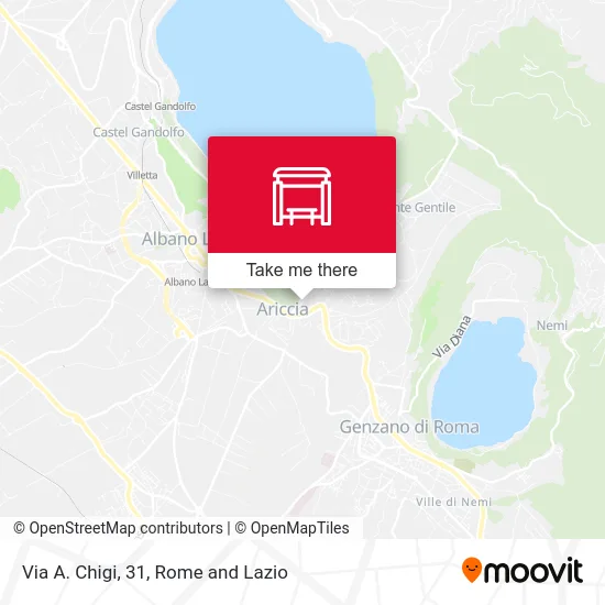 Via A. Chigi, 31 map