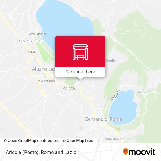 Ariccia (Post Office) map