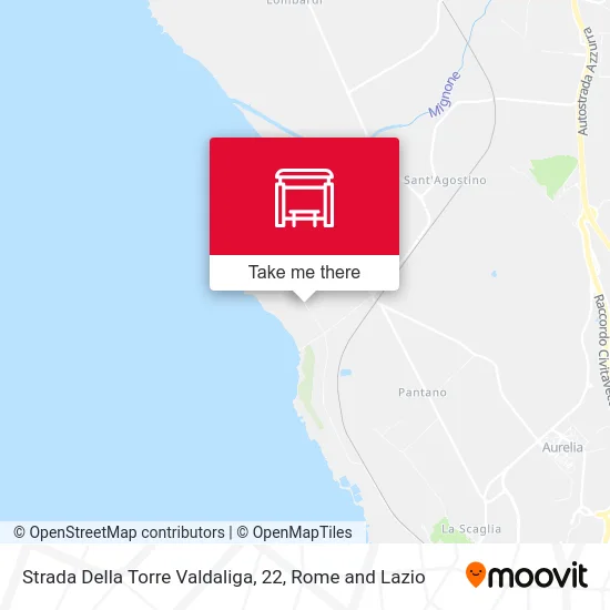 Torre Valdaliga Road, 22 map