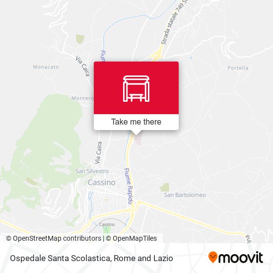Ospedale Santa Scolastica map