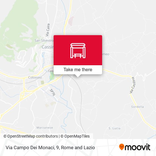 Via Campo Dei Monaci, 9 map