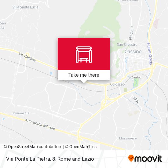 Via Ponte La Pietra, 8 map