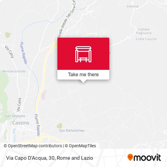 Via Capo D'Acqua, 30 map