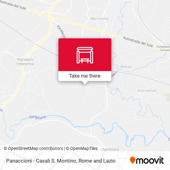 Panaccioni - Casali S. Montino map